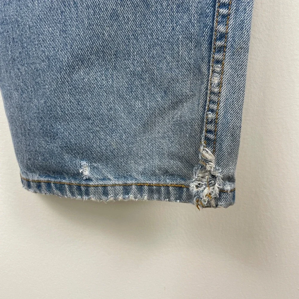 Levis 505 Regular Fit Light‎ Wash Straight Leg Denim Jeans Mens 38x32 Blue